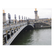 Puente hermoso en París, Francia Postales