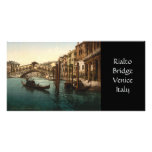 Puente I, Venecia, Italia de Rialto Plantilla Para Tarjeta De Foto