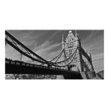 Puente Londres de la torre Tarjeta Fotografica