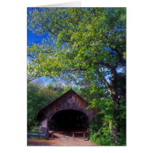 Puente Maine de los artistas del río de domingo Felicitación