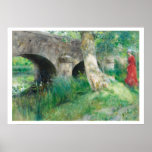 Puente medieval de Carl Larsson en el poster de la