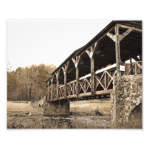 Puente sobre el río arte fotográfico