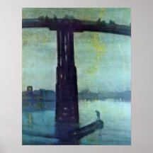 Puente viejo de Battersea por la marmota de James  Posters