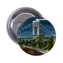 Puente y el río Hudson de Washington Pins