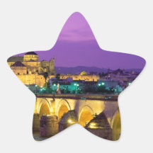 Puente y río de España Colcomanias Forma De Estrella Personalizadas