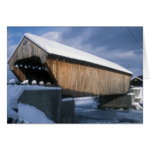 Puentes cubiertos Vermont del gemelo de Willard Tarjeta
