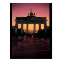 Puerta de Brandeburgo Tarjeta Postal