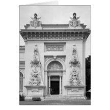 Puerta de la exposición militar tarjeta