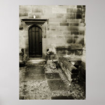 puerta de la iglesia poster