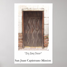 Puerta del zigzag poster