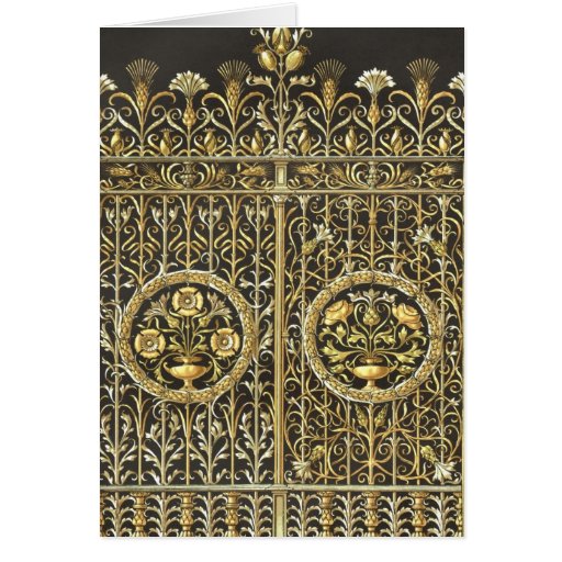 Puerta real de oro felicitación