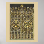 Puerta real de oro poster
