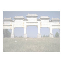 Puerta, tumbas imperiales de Ming, al norte de Pek Invitación
