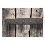 Puerta y bisagra de madera rústicas felicitacion 