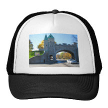 Puertas del castillo de la ciudad de Quebec Canadá Gorros