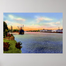 Puerto de Albany Nueva York de Albany Posters