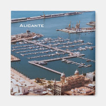 Puerto de Alicante Imán De Nevera