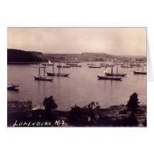 Puerto de Lunenburg Nueva Escocia Tarjeton