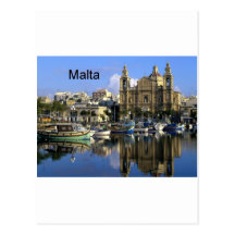 Puerto de Malta Vallete (St.K) Tarjeta Postal