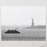 Puerto de New York City - estatua de la libertad Tarjetas Publicitarias