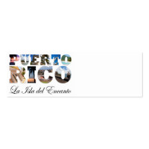 Puerto Rico La Isla Del Encanto Tarjetas De Visita
