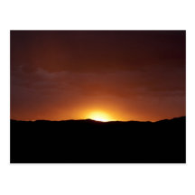 Puesta de sol tarjetas postales