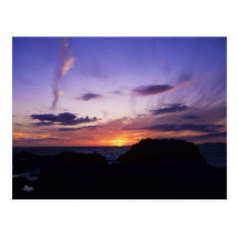 Puesta del sol (5) tarjetas postales