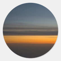 Puesta del sol abstracta en el cielo pegatina