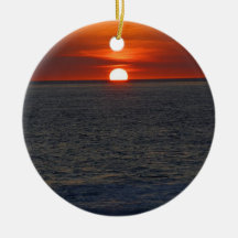 puesta del sol adorno para reyes