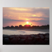 Puesta del sol americana poster