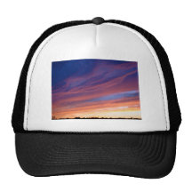 Puesta del sol asombrosa gorra