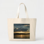Puesta del sol bonita bolsa lienzo
