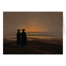 Puesta del sol c.1830-35 felicitaciones