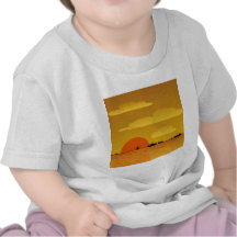 puesta del sol camisetas