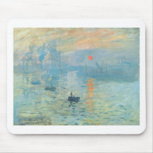 Puesta del sol - Claude Monet Alfombrillas De Raton