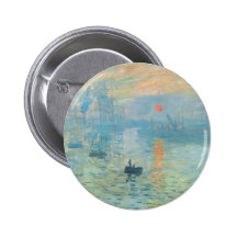 Puesta del sol - Claude Monet Pin