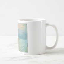 Puesta del sol - Claude Monet Taza