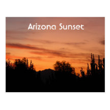 Puesta del sol de Arizona Postal