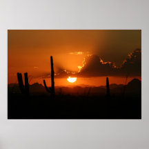 Puesta del sol de Arizona Impresiones