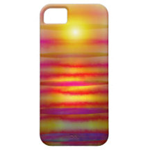 Puesta del sol de Bali iPhone 5 Protectores