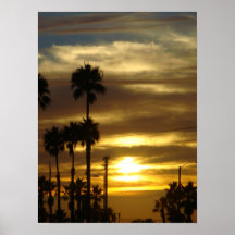 Puesta del sol de California Posters