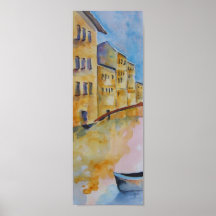 Puesta del sol de Florencia Poster