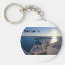 Puesta del sol de Grecia Santorini (St.K) Llaveros Personalizados