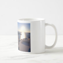 Puesta del sol de Grecia Santorini (St.K) Taza