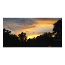 Puesta del sol de Kentucky Tarjeta Fotografica Personalizada