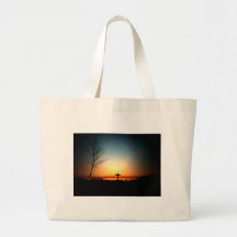 Puesta del sol de la Florida con la cruz Bolsa
