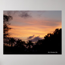 Puesta del sol de la Florida Posters