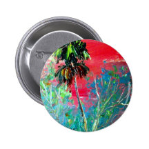 Puesta del sol de la palmera de los marismas pin