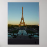 Puesta del sol de la torre Eiffel Posters