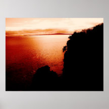 "Puesta del sol de las Islas Galápagos " Posters